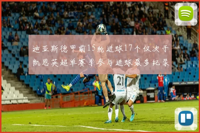 迪亚斯德甲前15轮进球17个仅次于凯恩英超单赛季参与进球最多纪录为18个